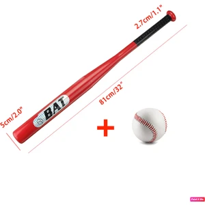 Bs-10 (Bat 25'') Mükemmel Kavrayış Metal Alaşım Beyzbol Sopası 61 cm 810 gr + Dikişli Beyzbol Topu