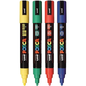 Posca 5m Boyama Markörü Ana Renkler 4'lü Set