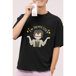 Anime Dazai Depressed Tişört