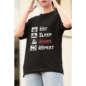 Anime Eat Sleep Anime Tişört