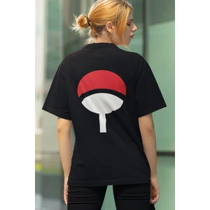 Anime Uchiha Logo Ön - Arka Baskılı Tişört