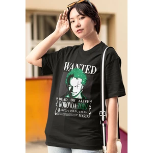 Anime One Piece Zoro Wanted Tişört