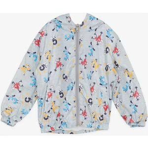 BREEZE GİRLS & BOYS Erkek Çocuk Yağmurluk Renkli Şaşkın Rakamlar Desenli 1-5 Yaş, Gri Melanj