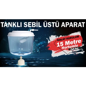 Altus Al 1122 Uyumlu Sebil Üstü Aparatı Kırılmaz Hazneli (15 Metre Hortumlu)