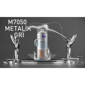 Akrilik Sprey Boya 400 ml Metalik Gri
