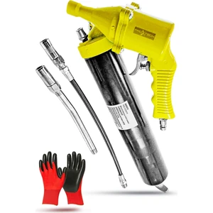 Havalı Gres Yağ Tabancası 500CC Büyük Boy Hortum ve Gres Ucu