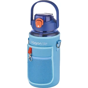 Kılıflı ((Telefon Koyma Yeri)) Taşıma Askılı 1500 ml Pipetli/pipetsiz Kullanım Su Matarası