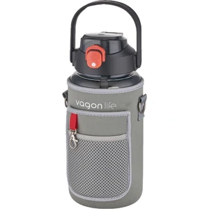 Kılıflı ((Telefon Koyma Yeri)) Taşıma Askılı 1500 ml Pipetli/pipetsiz Kullanım Su Matarası
