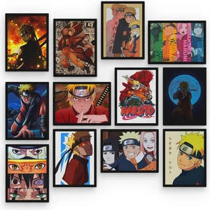 Zeron Tasarım Naruto Uzumaki 12 Parça Ahşap Mdf Tablo ZLLTB212