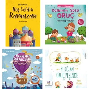 Multibem Yayınları Hoş Geldin Ramazan + Kalbimin Süsü Oruç + Ramazan Sürprizleri + Keloğlan Oruç Peşinde 4'lü Set Merve Gülcemal