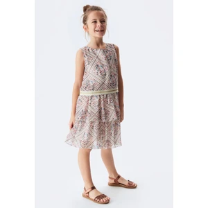 nk kids çıtır desen kız çocuk elbise