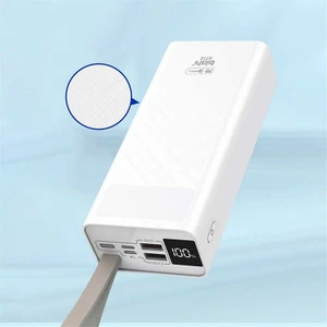 30000 Mah Powerbank Qc 3.0 Qualcomm Pd Hızlı Şarj 22.5W LED Işıklı Göstergeli Taşınabilir Powerbank