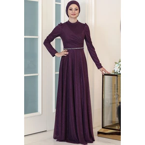 Işıl Tesettür Abiye Mor