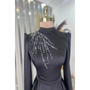 Mina Tesettür Abiye Siyah