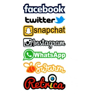 BS. Elektronik Çoklu Sticker Facebook Sosyal Medya Sticker Twitter Whatsapp
