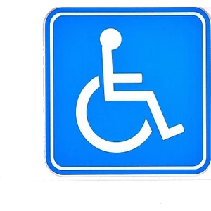 Engelli Araç Sticker - Ölçüler 10.5X10.5 (2 Adet)