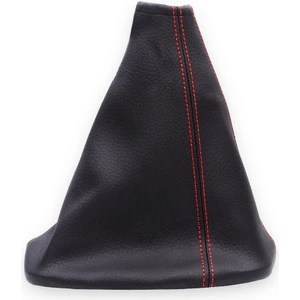 Opel Combo C 2001-2011  Uyumlu Vites Körüğü Siyah Deri Kırmızı Dikiş