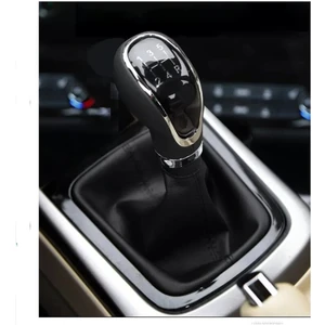 Toyota Auris 2007-2012   Uyumlu Vites Körüğü Siyah Deri Siyah Dikiş