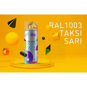 Akrilik Sprey Boya 400 ml Taksi Sarı ( Ral 1003 )