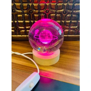 MYK Hediye ve Sanat Atölyesi Işıklı Usb li Cam Dünya