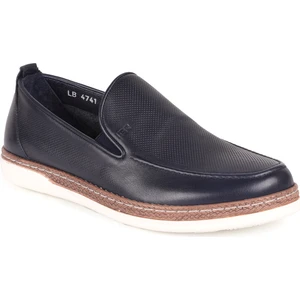 L4741 Deri Erkek Loafer Ayakkabı Lacivert