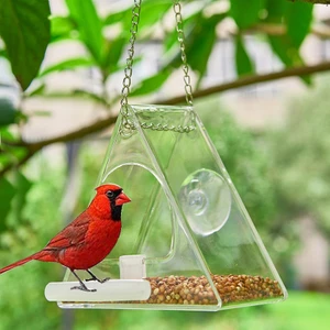 Swico Remado Güçlü Vantuzlu Akrilik Kuş Yemlikleri (Yurt Dışından)