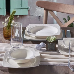 Güral Porselen Güral Bonenjoy 24 Parça 6 Kişilik Bone Yemek Takımı
