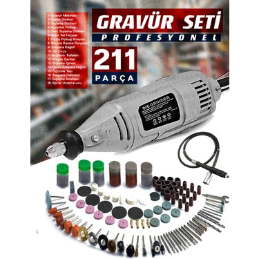 Proxtech Premium Çok Amaçlı Devir Ayarli 211 Parça Hobi Fiyatı