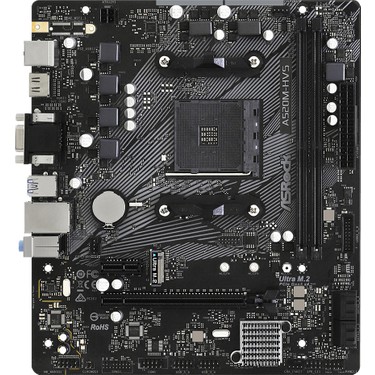 Asrock A520M Hvs Socket Am4, Ddr4 4733+MHZ(O.C.), M.2, USB Fiyatı
