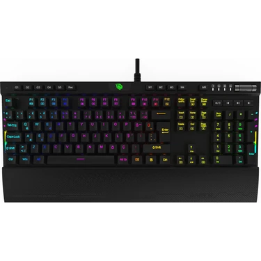 Pusat K3 Pro RGB Mekanik Türkçe Kablolu Oyuncu