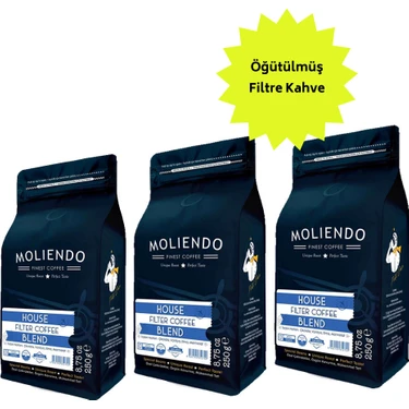 Moliendo House Blend Filtre Kahve Avantaj Paketi (Öğütülmüş Filtre Kahve) 3*250