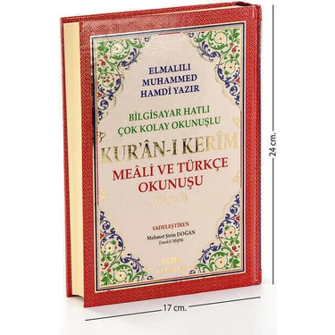 Kur'an-ı Kerim Meali ve Türkçe Okunuşu Üçlü (Orta Boy) Bilgi - Elmalılı Muhammed Hamdi