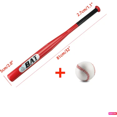 Avessa Bs-10 (Bat 25'') Mükemmel Kavrayış Metal Alaşım Beyzbol Sopası 61 cm 810 gr + Dikişli