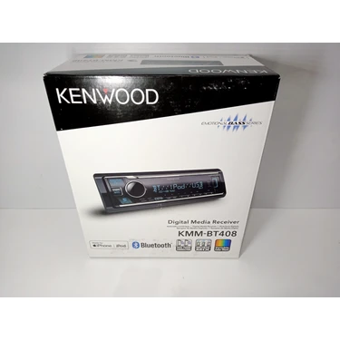 Kenwood Teyp - KMM-BT408 - Kenwood 3 Amfi Çıkışlı , Bluetoothlu Oto