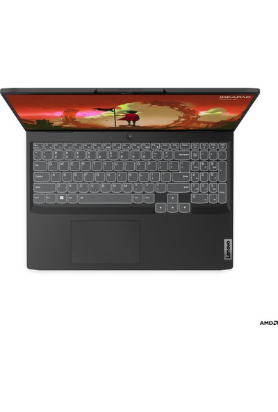 Lenovo Ideapad Gaming 3 AMD Ryzen 7 6800H 16GB 512GB SSD RTX3050Ti Freedos 16" WUXGA Taşınabilir Bilgisayar 82SC0036TX