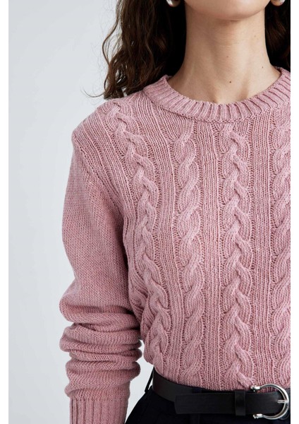 Regular Fit Bisiklet Yaka Kazak X5910AZ22WN fırsatları