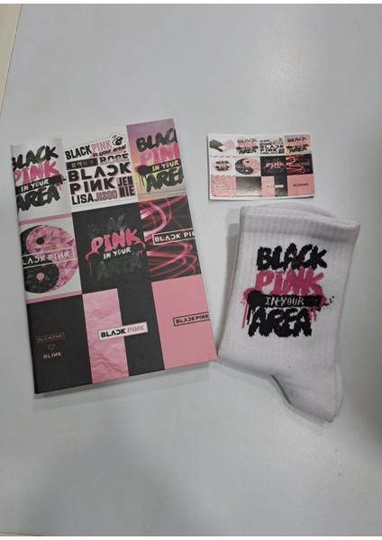 Blackpink Defter Çorap Sticker 3 Lü Set