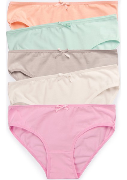 Pamuklu Genç Kız Çocuk Külot 5 Li Set Paket Likralı Slip Basic fiyatları