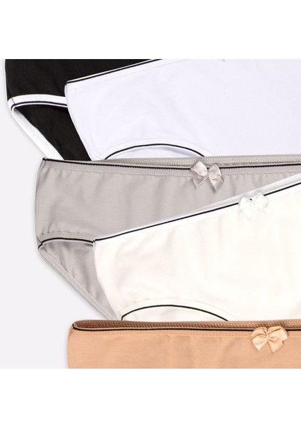 Pamuklu Genç Kız Çocuk Külot 5 Li Set Paket Likralı Slip Sport Basic indirimleri