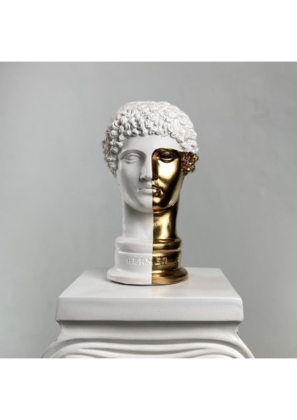 Hermes "gold Mail" Heykel, Büyük Boy Büst, Özel Tasarım Dekoratif Heykel, Yunan Heykelleri