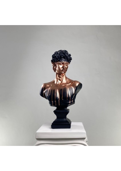 David "bitter Chrome" Heykel, Büyük Boy Büst, Özel Tasarım Dekoratif Heykel, Michelangelo David