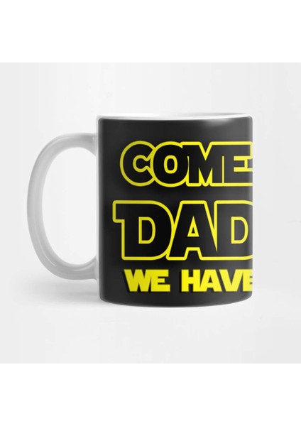 The Power Of The Dad Side - Star Wars Kupa Bardak