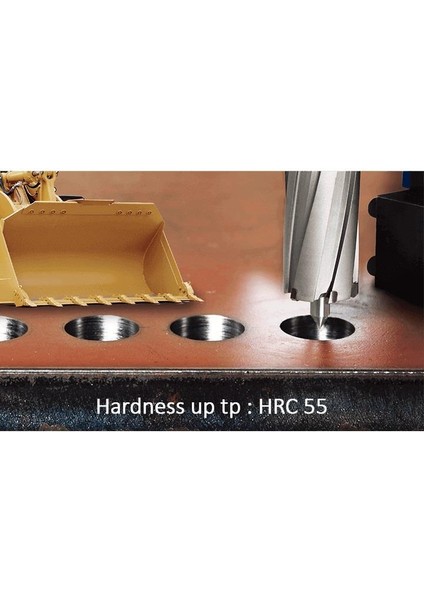 25 x 25 mm Tiaın Tct Manyetik Ray ve Hardox Delme Ucu Hcr 25T