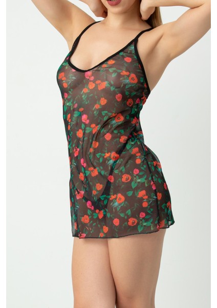 Phevos Desenli Askılı Gecelik fırsatları