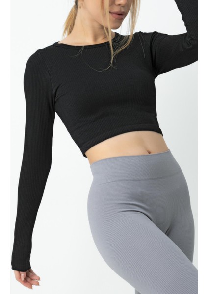 Doremi Seamless Uzun Kollu Fitilli Büstiyer