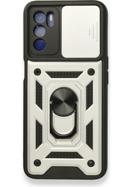 Oppo A55 Kılıf Kamera Korumalı Sürgülü Yüzüklü Standlı Tank fiyatları