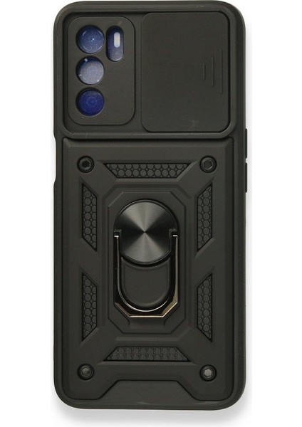 Oppo A55 Kılıf Kamera Korumalı Sürgülü Yüzüklü Standlı Tank indirimleri