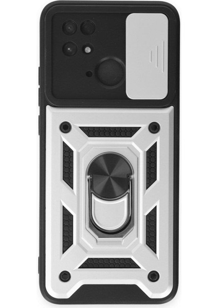 Xiaomi Poco C40 Kılıf Kamera Korumalı Sürgülü Yüzüklü Standlı Tank fiyatları