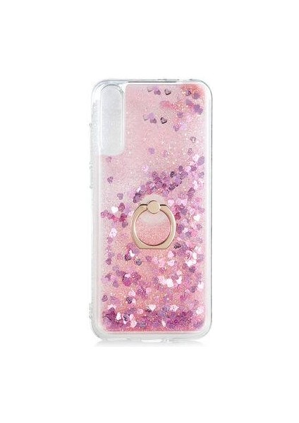 Huawei P Smart S (Y8P)KILIF Sulu Simli Akışkan Silikon