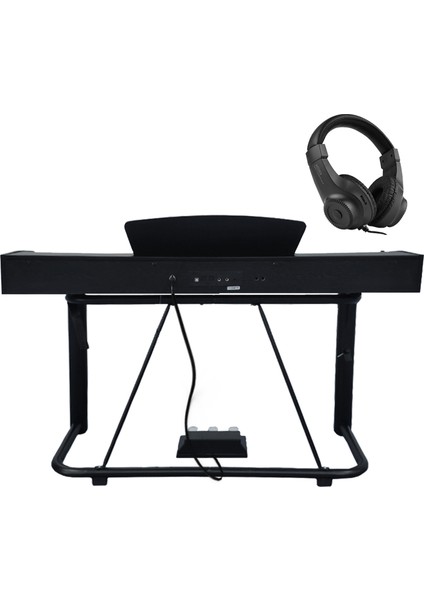 PLX-125BK Taşınabilir Dijital Piyano Tuş Hassasiyetli 88 Tuş Bluetooth (Stand ve Kulaklık Ile)